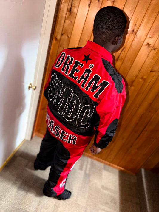 SMDC Go Getta Tracksuit - Red / Black - Oversized Fit